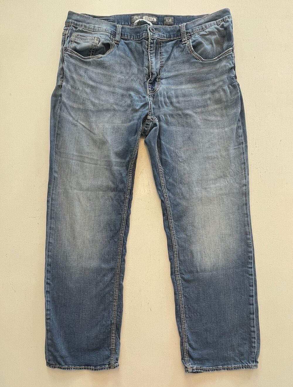 BKE Buckle Men Jeans Size 40 Regular - Actual 38 x 31 Blue Denim Derek Boot Leg